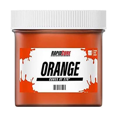 Rapid Cure Screen Printing Ink Orange (Pint - 16oz.) - Plastisol Ink for Screen Printing, Fast Curing Fabric Paint - Screen Print Direct, USA Made