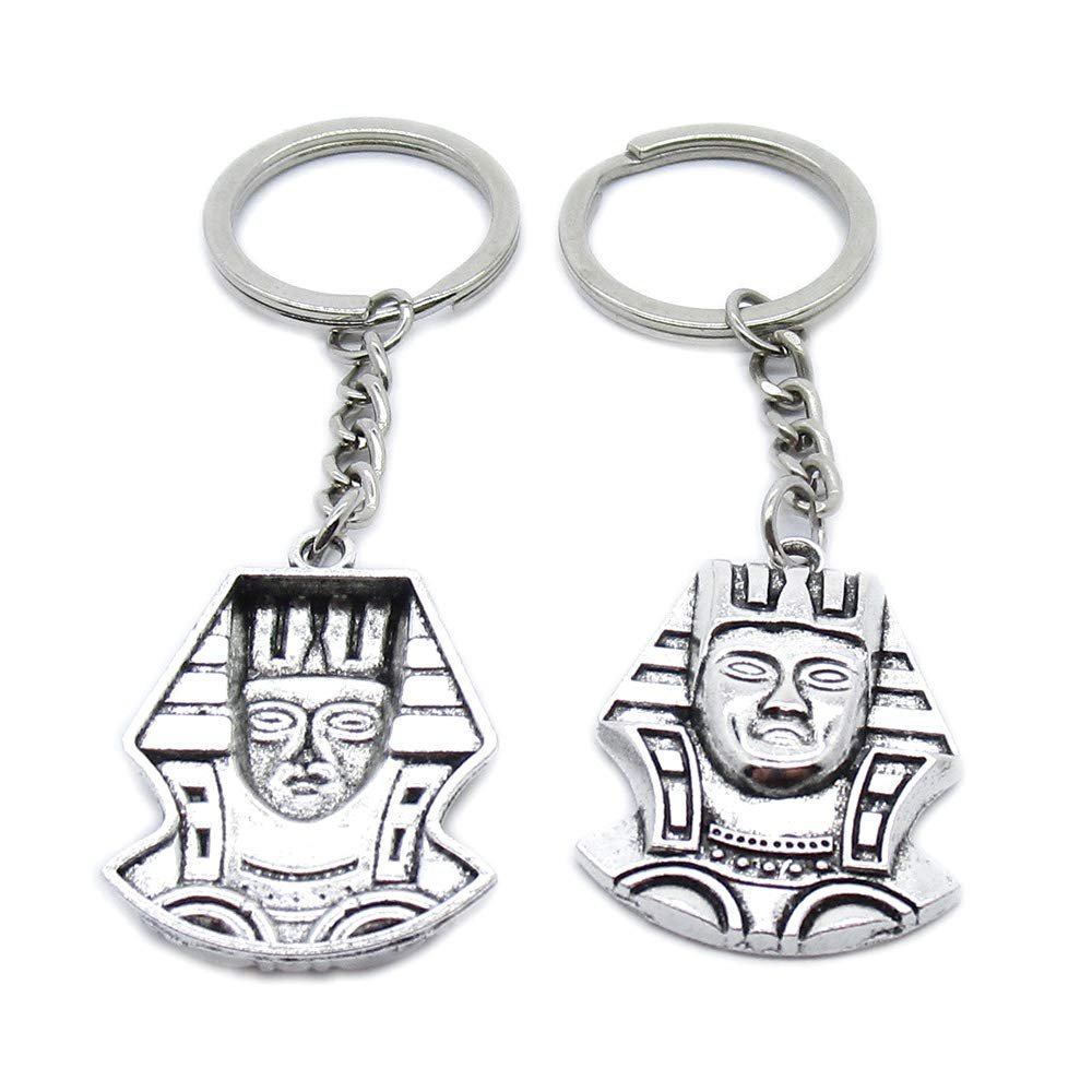 1 Pieces Keyring Keychain Wholesale Suppliers Jewelry Clasps FO6A3G Egyptian Pharaoh