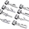 Aylifu 26pcs Letter Charms Alphabet A - Z Letter Charm Pendants with Bail Beads for Necklace Bracelets Jewelry Making,Silver view 2