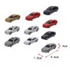 LoveinDIY 10 /87 HO Scale Model Car Mini Vehicle Racing Car Parking Scenery Street Layout Table Diorama Decoration Accessories view 3
