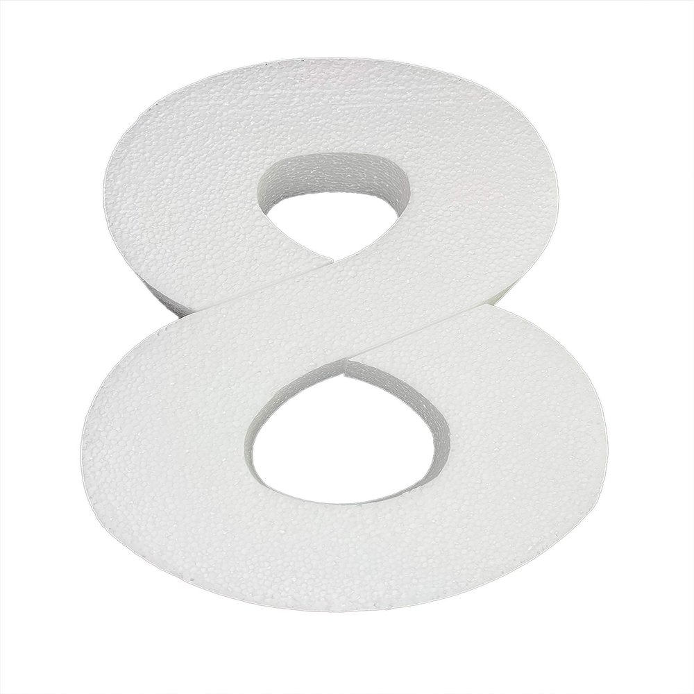 Smooth Foam Numbers - 12 Inches (Number 8)