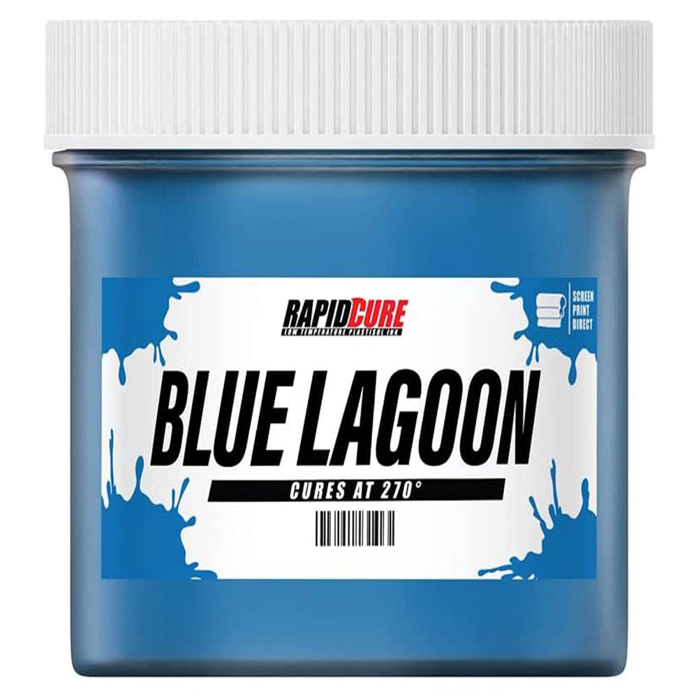 Rapid Cure Screen Printing Ink Blue Lagoon (Pint - 16oz.) - Plastisol Ink for Screen Printing, Fast Curing Fabric Paint - Screen Print Direct, USA Made