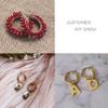 Pandahall 10 Pairs Stainless Steel Lightweight Chunky Open Hoops Earrings 30mm Golden Small Clasp Round Huggie Earrings for DIY Craft Jewelry Making view 3
