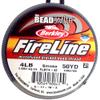 Beadsmith FIRELINE Beading Thread Crystal/Smoke 4LB 6LB 8LB 50 YRD/Spool (Smoke, 4LB 0.12mm) with Fine Beading Needle Bundle Kit for Jewelry Making & Beadwork view 2