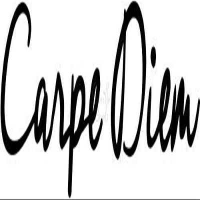 Roseville Decals Carpe Diem Seize The Day Vinyl Decal Sticker for Home Office Decor Vehicle Window Sign Size- [12 inch] / [30 cm] Wide Color- Matte White