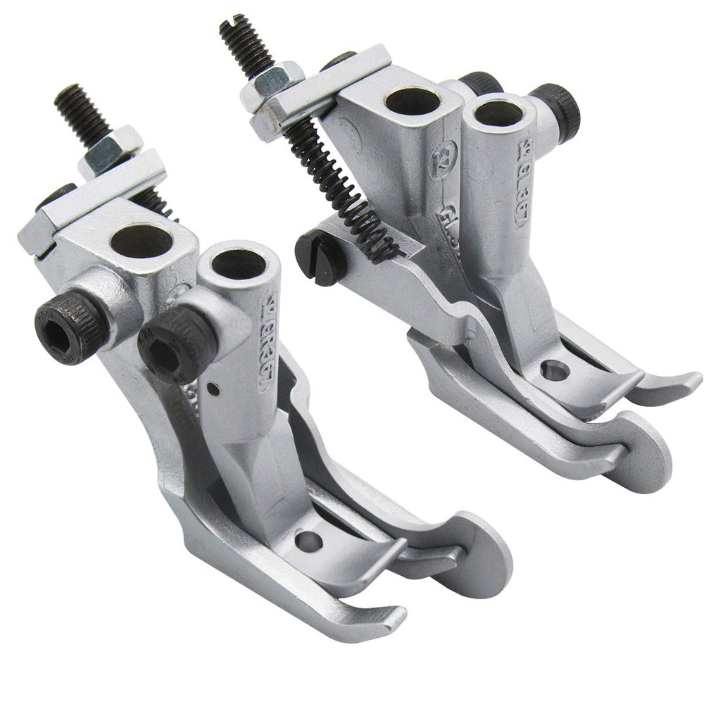 CKPSMS Brand -#GL367+GR367 Left & Right Guiding Walking Foot Compatible with/Replacement for Durkopp Adler Brand 367 467 767 JUKI Brand LU-2210 (5MM)