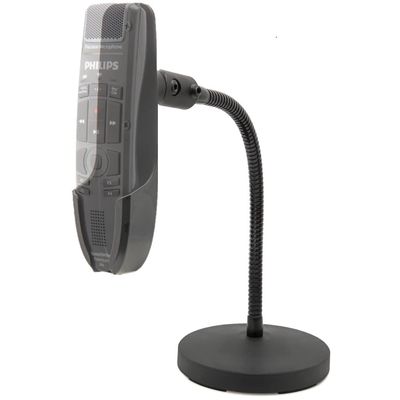ECS WordFlex Gooseneck Holder Stand Compatible with Nuance PowerMic 4 & Philips SpeechMike Microphones SMP4000, SMP4010, LFH3200, LFH3210, LFH3500, LFH3510, SMP3700, SMP3710, SMP3800 Ease Hand Stress