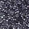 Miyuki Delica 11/0 Cut - Gunmetal 250Gms Bulk Bag of Japanese Glass Beads view 1