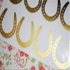 30 Horseshoe Stickers, Lucky Horseshoe Decal, Baby Nursery Wall Decal, Horseshoe Decor, Peel And Stick Invitation Seals, Removable Wallpaper view 2