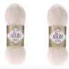 2 skeins Alize Diva Silky Effect 100% Microfiber Acrylic Yarn Thread Crochet Art Lace Craft 200gr 766yds Hand Knitting Yarn (382-Powder) view 1