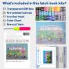 LAPATAIN Latch Hook Kits DIY Crochet Yarn Kits,Carpet Embroidery Hook Rug Kit Needlework Sets Cushion for Adults Home Decor Dog 20x15inch view 4