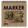 Design Ideation Marker. Wire Bound Sketchbook. Top Spine. Multi-Media. (8.5" x 11") WB-50100-TS. view 1