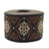 11 Yard Spool 1.37 inches Wide Brown Mediterranean Ribbon Jacquard Ribbon Jacquard Trim Fabric Wide Trims Craft Supplies Vintage Trim 35973 view 1