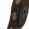 11 Yard Spool 1.37 inches Wide Brown Mediterranean Ribbon Jacquard Ribbon Jacquard Trim Fabric Wide Trims Craft Supplies Vintage Trim 35973 view 4