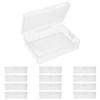 12 Pack 3.5x2.6x1.1 Inches Small Clear Plastic Box Storage Containers with Hinged Lid Rectangular for Organizing Small Parts, Office Supplies, Clips (12) view 1
