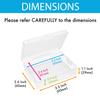 12 Pack 3.5x2.6x1.1 Inches Small Clear Plastic Box Storage Containers with Hinged Lid Rectangular for Organizing Small Parts, Office Supplies, Clips (12) view 2
