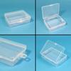 12 Pack 3.5x2.6x1.1 Inches Small Clear Plastic Box Storage Containers with Hinged Lid Rectangular for Organizing Small Parts, Office Supplies, Clips (12) view 4