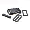 HSDOUBLE 1 set Plastic Slider Adjustable Rectangle Ring Belt Loop Curved Side Release Buckles (For 50mm Webbing) view 1