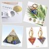 Tebatu Jewelry Accessories,7 Chakra Copper Energy Tower Orgonite Stickers DIY Pyramid Epoxy Resin Material view 3