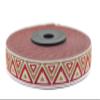 11 Yard Spool 0.62 inches Wide Red Milk Brown Chevron Jacquard Ribbon Medieval Trim Woven Trimming Retro Fabric Offset Tape Home Decoration Embellishment 16915 view 1