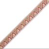 11 Yard Spool 0.62 inches Wide Red Milk Brown Chevron Jacquard Ribbon Medieval Trim Woven Trimming Retro Fabric Offset Tape Home Decoration Embellishment 16915 view 4
