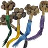 Stoneage Arts Inc 9" Maracas with Chachaus Seed and Sisal Whisk view 1