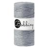 Bobbiny Regular 3mm Single Ply Macrame Cord (Steel) 108yds/330ft (100% Recycled Cotton) view 1