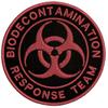 Bio-Decontamination Response Team - Biohazard Symbol Outbreak 19 Theme - Vacation Souvenir Embroidered Premium 3.5" Patch Iron On or Sew On Biker Emblem Decorative Outdoor Indoor Gear Appliques view 1