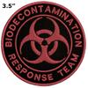 Bio-Decontamination Response Team - Biohazard Symbol Outbreak 19 Theme - Vacation Souvenir Embroidered Premium 3.5" Patch Iron On or Sew On Biker Emblem Decorative Outdoor Indoor Gear Appliques view 2