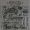 Impression Obsession CL930 Easter Basket Pink Ink Clear Stamp Set view 1