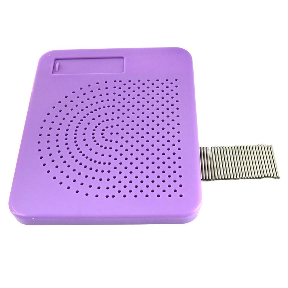 E-outstanding Quilling Knitting Board Purple Plastic Quilter's Grid Guide for Paper Folding Crafting DIY Handmade Portable Quilling Crafts Tool