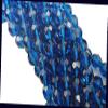 10 Capri Blue Faceted Fire Polished Round Glass Beads for Jewelry Making Bracelets, Necklaces 8mm Supplies for DIY Crafts Beadwork view 1