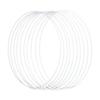Rayher Metal Rings Coated 20 cm Diameter Box of 10 White, std view 1