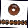 1 Strand Tiger Eye Lampwork Amber Black Rondelle Glass Beads for Jewelry Making Bracelets, Necklaces / 10x7mm Supplies for DIY Crafts Beadwork view 1