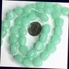 1 Strand Rock Opal Light Aqua Czech Pressed Glass Beads for Jewelry Making Bracelets, Necklaces / 11x6mm Supplies for DIY Crafts Beadwork view 1