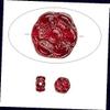 1 Strand Transparent Ruby Red Czech Pressed Glass 7x7x4mm Flower Beads for Jewelry Making Bracelets, Necklaces Supplies for DIY Crafts Beadwork view 1