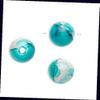 100 Acrylic Turquoise Blue & Gray Round Beads for Jewelry Making Bracelets, Necklaces / 12mm Supplies for DIY Crafts Beadwork view 1