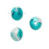 100 Acrylic Turquoise Blue & Gray Round Beads for Jewelry Making Bracelets, Necklaces / 12mm Supplies for DIY Crafts Beadwork view 2