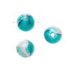 100 Acrylic Turquoise Blue & Gray Round Beads for Jewelry Making Bracelets, Necklaces / 12mm Supplies for DIY Crafts Beadwork view 3