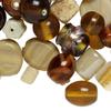 100 Grams Fancy Amber Brown Lampwork Glass 7x4mm-14x11mm Bead MixBeads for Jewelry Making Bracelets, Necklaces Supplies for DIY Crafts Beadwork view 2