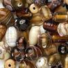100 Grams Fancy Amber Brown Lampwork Glass 7x4mm-14x11mm Bead MixBeads for Jewelry Making Bracelets, Necklaces Supplies for DIY Crafts Beadwork view 3