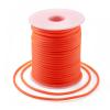 Pandahall 16.4 Yards 4mm Hollow Pipe Rubber Tubing Jewelry Cord with 2mm Hole PVC Tubular Synthetic Tube Thread for Bracelet Necklace Making OrangeRed view 1