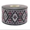 11 Yard Spool 1.37 inches Wide Poudre Geometric Ribbon Geometric Jacquard Trim Craft Supplies Vintage Trim Jacquard Ribbon 35975 view 1