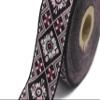 11 Yard Spool 1.37 inches Wide Poudre Geometric Ribbon Geometric Jacquard Trim Craft Supplies Vintage Trim Jacquard Ribbon 35975 view 4