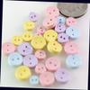 100 Acrylic Pastel Color Mini 5-8mm Button Mix Beads for Jewelry Making Bracelets, Necklaces Supplies for DIY Crafts Beadwork view 1