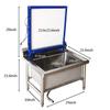 TECHTONGDA Screen Printing Washout Tank Screen Frame Washing Booth with Backlight LED Panel view 2
