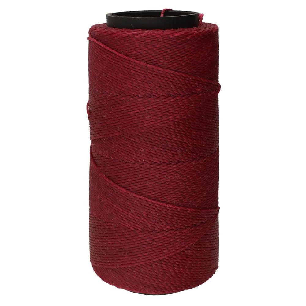 The Beadsmith Knot It Waxed Polyester Cord Raspberry Color 0.7mm Diameter Light Wax, 144 Meters (472 Feet) Per Spool Make Jewelry, Macrame, Friendship Bracelets and DIY Crafts