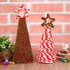 100 pcs 29.5cm(11.6inch) Christmas Striped Chenille Stems Pipe Cleaners,Pipe Cleaners Tinsel Chenille Stems for Creative Craft DIY Art Supplies Retro Christmas Candy Cane Crafting Projects view 3
