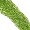 Green Peridot 4.5mm Smooth Rondelles 13" Bead Strand view 1