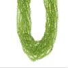 Green Peridot 4.5mm Smooth Rondelles 13" Bead Strand view 2